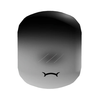 Angry Head Shy Black (White)