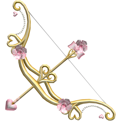 Pink and Gold Cupid's Bow and Arrow