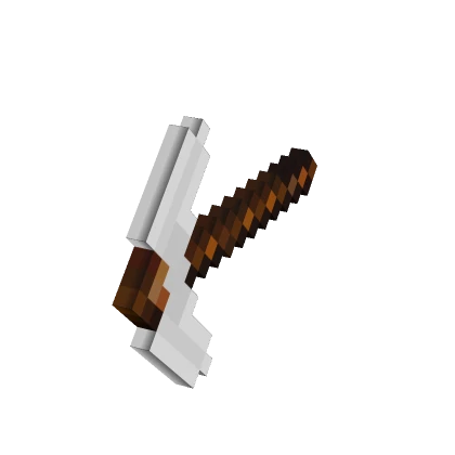 8-Bit White Pickaxe [Hand]