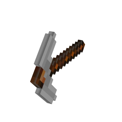 8-Bit Grey Pickaxe [Hand]