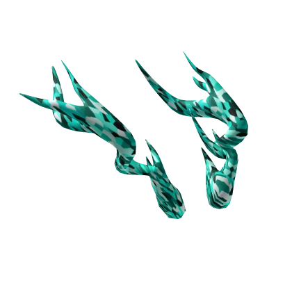 Teal Flecked Horns