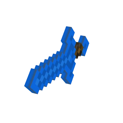 8-Bit Blue Sword [Hand]