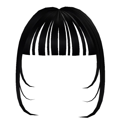 Black Thin Wispy Bangs