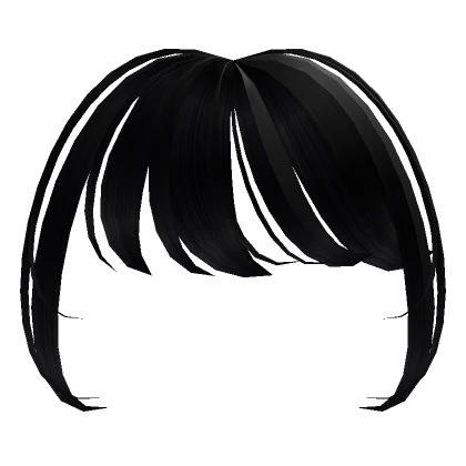 Black Swept Bangs