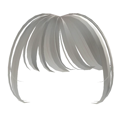 White Swept Bangs