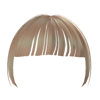 Blonde Straight Bangs