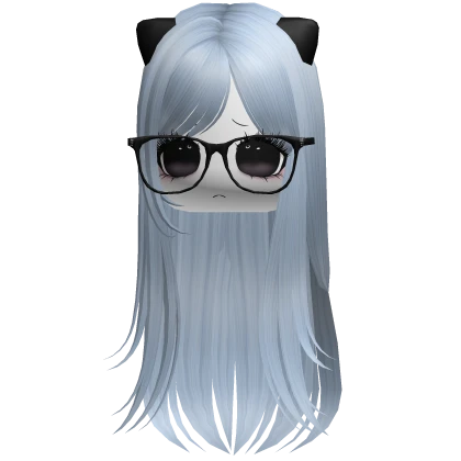 ♡ innocent moe kitty hair sky blue