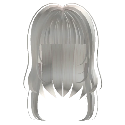 White Straight Hair With Layers