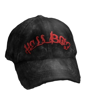 LiL PEEP HELLBOY BASEBALL BLACK BALL CAP