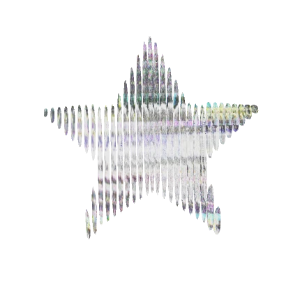 Glitched Star Sticker