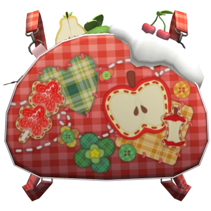 cute mori kei igari heisei red apple backpack