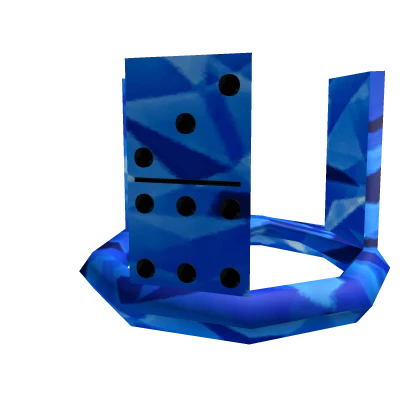 Blue Sparkle Time Domino Crown