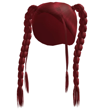 Very Red Lola Pigtail Braids