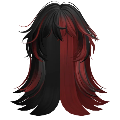 Black & Red Anime Spiked Hair