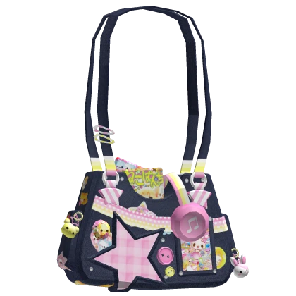 Dark Blue Kawaii Cute Mezzo Decora Harajuku Bag