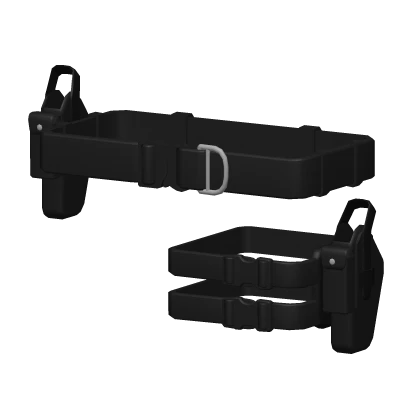 Tactical Belt w/ Drop Leg Holster (R6)