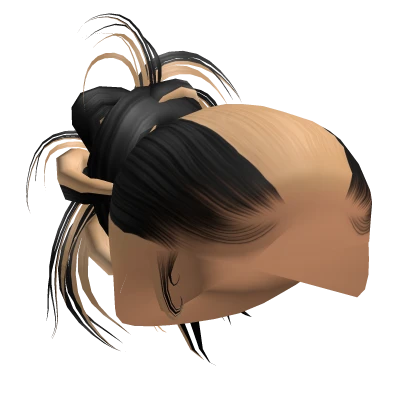 ☆ | Skunk Stripe Slick Back Spiky Bun