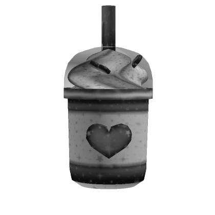 Goth Heart Drink Whipped Cream