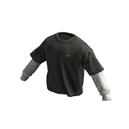 ardor* stacked tee (black)