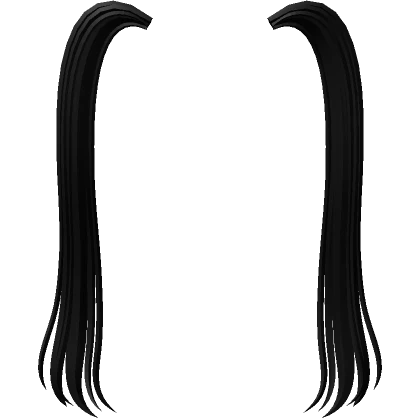 Cutest Long Pigtail Extensions Black