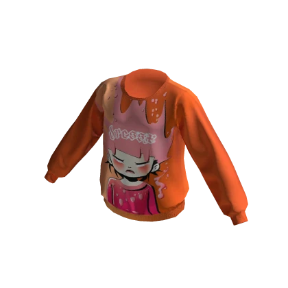 Designer grumpy blush face sweatshirt - DRESSX