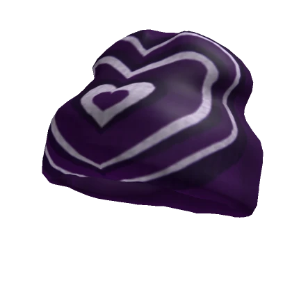 Y2K Purple Hearts Beanie V1