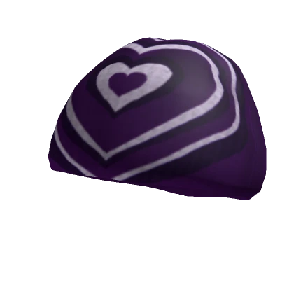 Y2K Purple Hearts Beanie V2