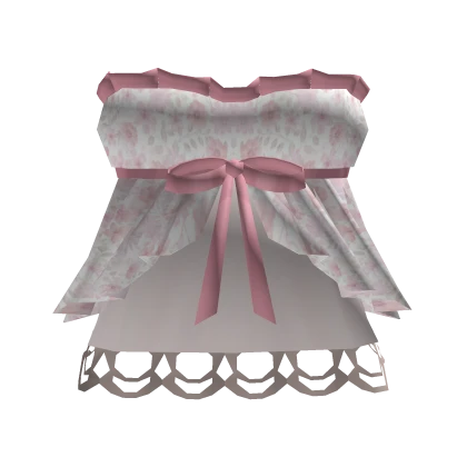 Pink Himekaji Floral Babydoll Dress 