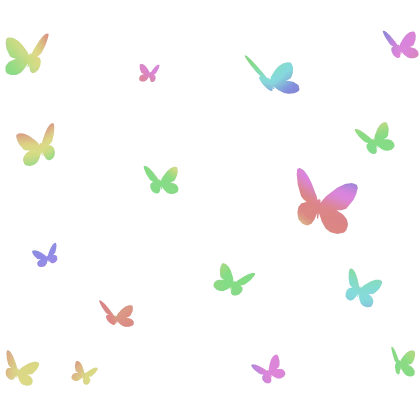 butterfly aura pastel rainbow