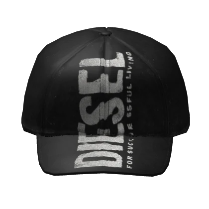 🕷️ Black Y2K Distressed Diesel Sport Cap  🕷️