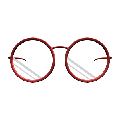 Red Circle Frame Glasses (2.0) High