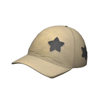 Beige Star Patch Hat