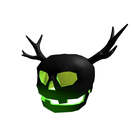 Spooky Horned Skull