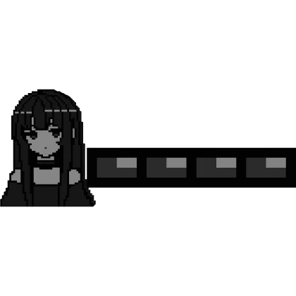 Anime Girl 8Bit Health Bar Addon