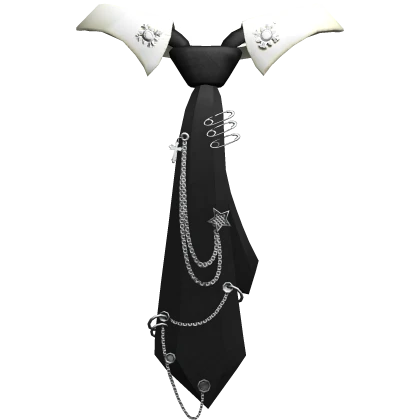 Cyber Emo Chained Black Tie + White Collar 1.0