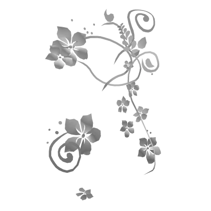Frutiger Metro Y2k 2000s White Floral Aura