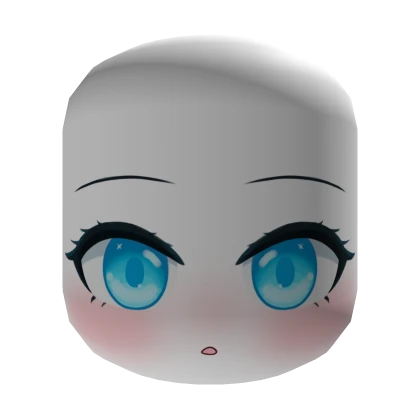 Cute Girl Blue Eyes Anime Face ♥