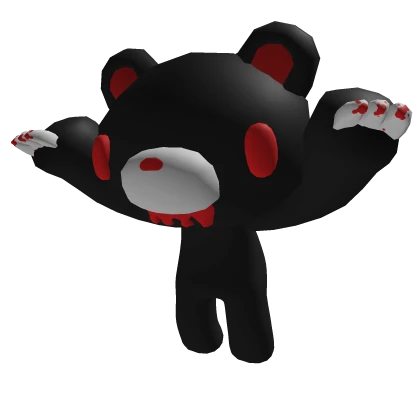 Gloomy Looking Black Monster Plushie Head Pet