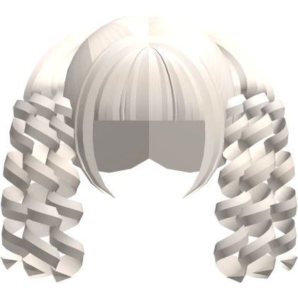 ♡ FREE : sweet curly platinum blonde hime pigtails