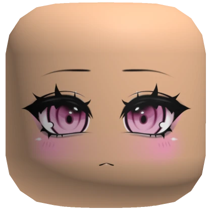 Pastel Goth Anime Face [Beige]