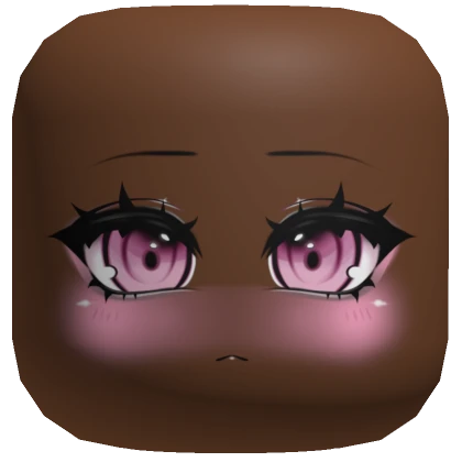 Pastel Goth Anime Face [Brown]