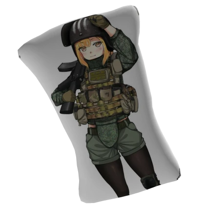 Female Soldier Pillow