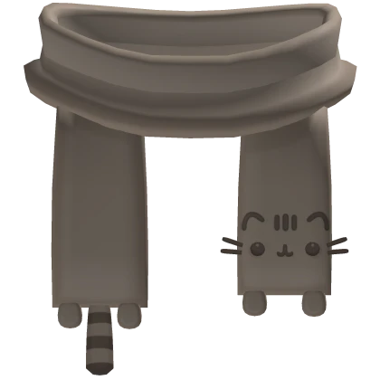 cozy winter pusheen scarf