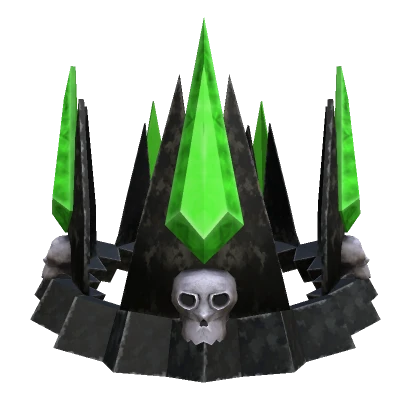 Emerald Skull Crown