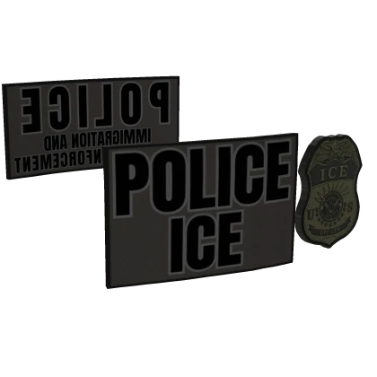 Police ICE B/RG patches