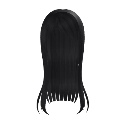 ୨୧ : gray long wispy emo hair 