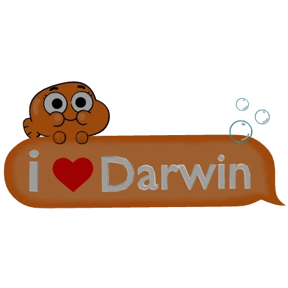 I Love Darwin Text