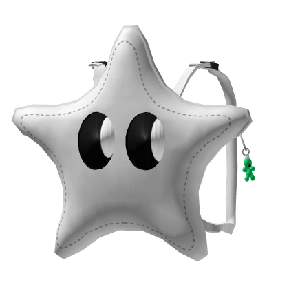 Backpack White star Following Glowing Eyes yk2 3.0