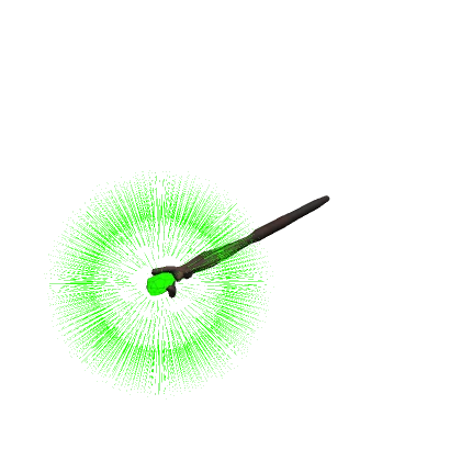 🎇Glowing Wizard Staff on Hand - Green