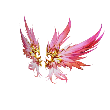 Pink crystal wings